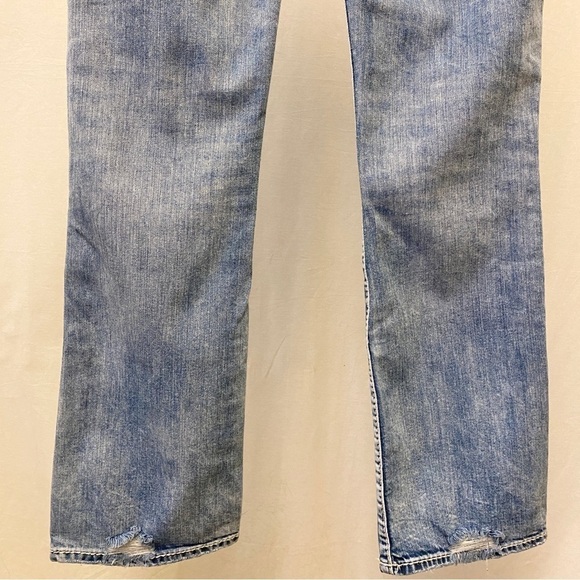 Silver Jeans Suki Mid Slim Boot Size 5/6 (28) Stretch Womens Juniors Distressed - Picture 8 of 14